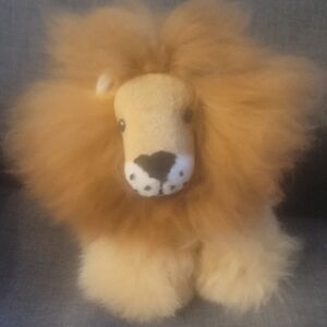 Plush Lion Toy with Fluffy Mane